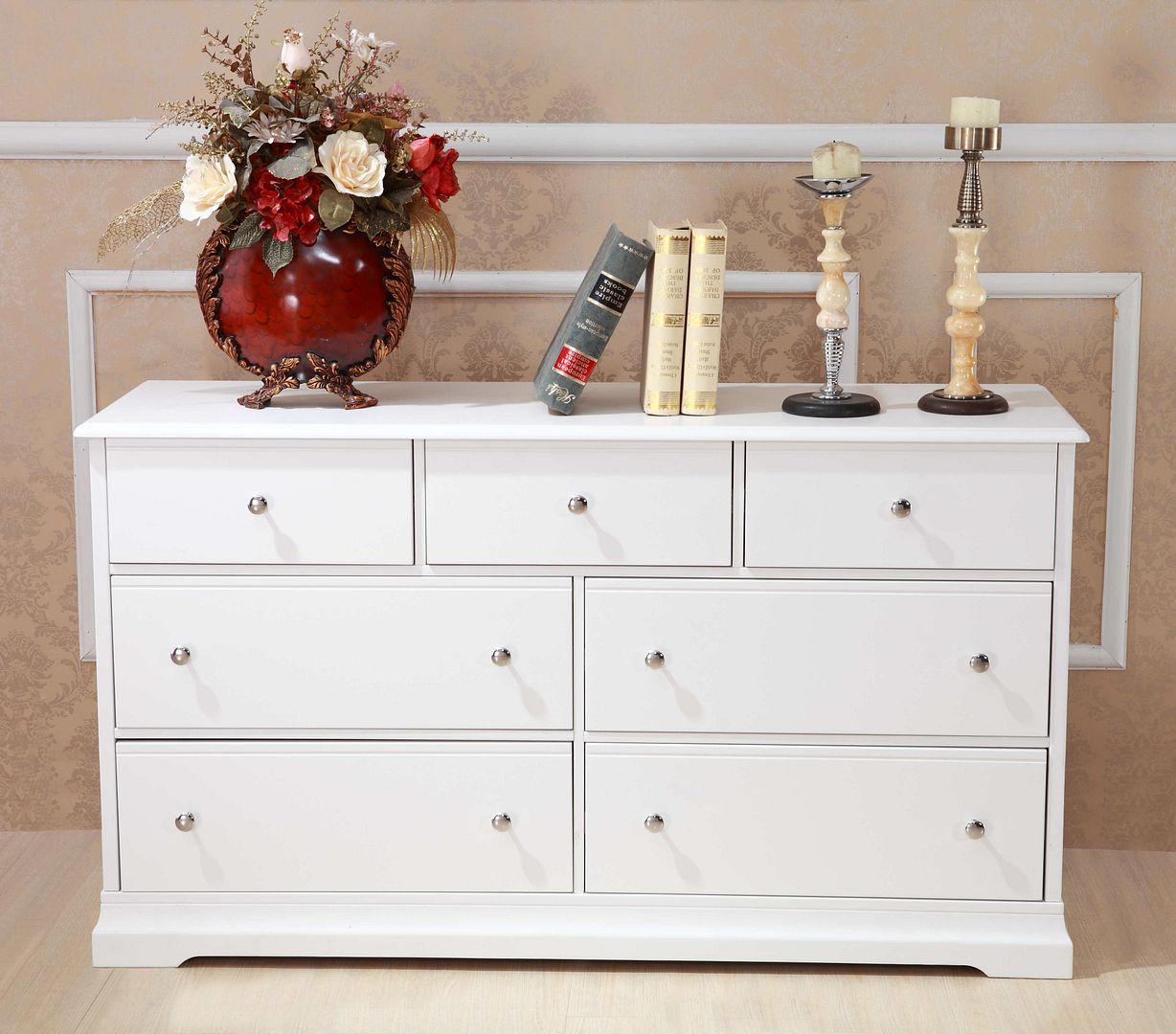 white Cardinia baby change table/changer / 7 chest of drawers/free